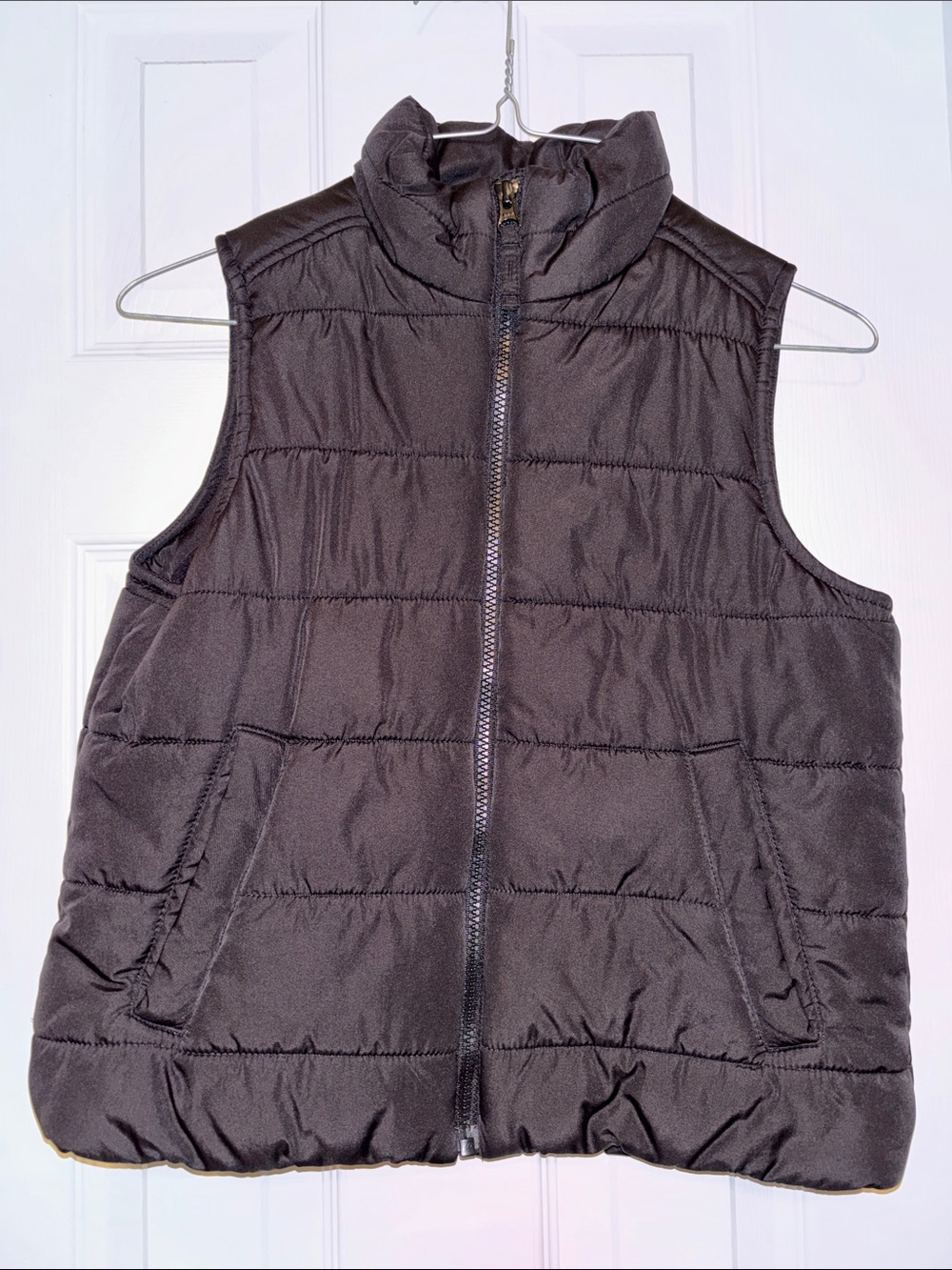 Kids Puffer Vest Jacket - Black